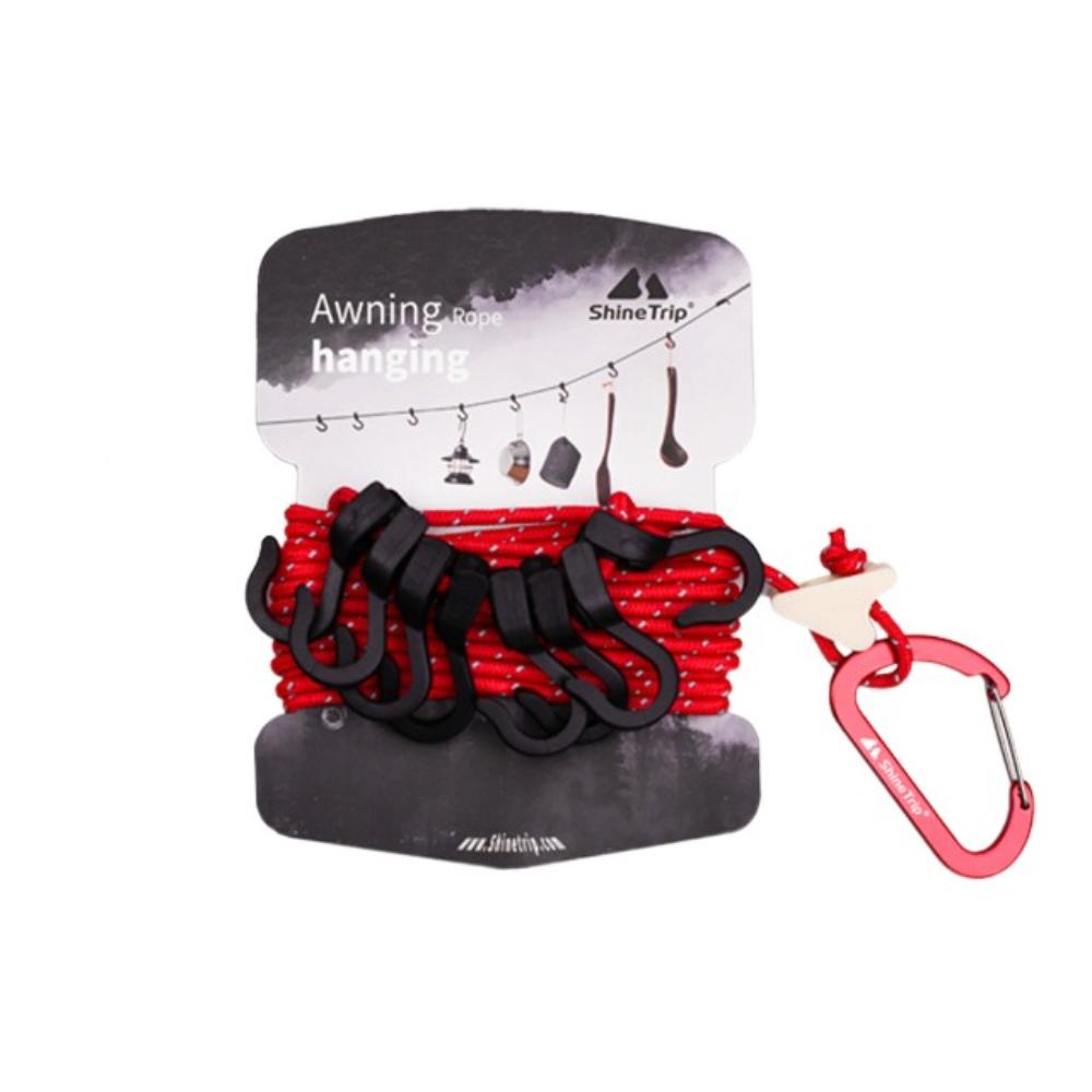 

Многофункциональная походная эластичная бельевая веревка 4,3 м, походные инструменты, веревка для подвешивания для кемпинга на открытом воздухе красный