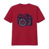 Vintage Boho Floral Camera Print Casual Photography Lover T Shirt vintage Washed fashion streetwear Slightly Breathable