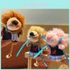 Cute Denim Top Mini Nin Lion Plush Cartoon Doll Toy Pendant Keychain For Kids And Collectors