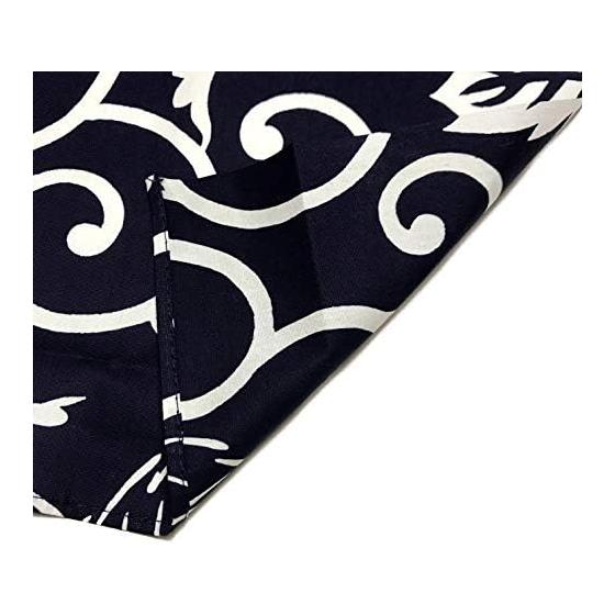Kanzashi Large Furoshiki Paulownia Karakusa Pattern 3-ken 105cm 4-ken 125cm Dark Navy Special Selected Dyed Broadcloth Cotton Furoshiki