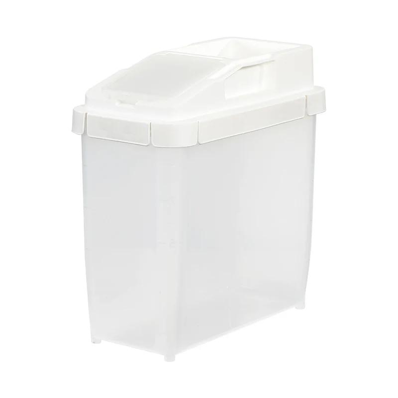 

Large Plastic Bucket Moisture-proof Transparent Sealed Rice Storage Box Kitchen Cylinder Flour Miscellaneous Grain Bucketes 10kg