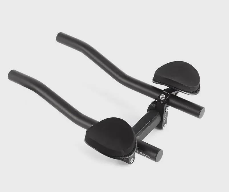 Road Bike TT Rest Handlebar with Aerodynamic Wind Breaking Tape & Belt for Long-Distance