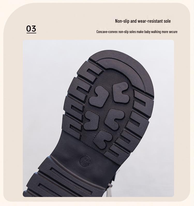 2025 Winter Kids' British-Style Martin Boots: Trendy, Cotton-Lined, Short Girls' Boots