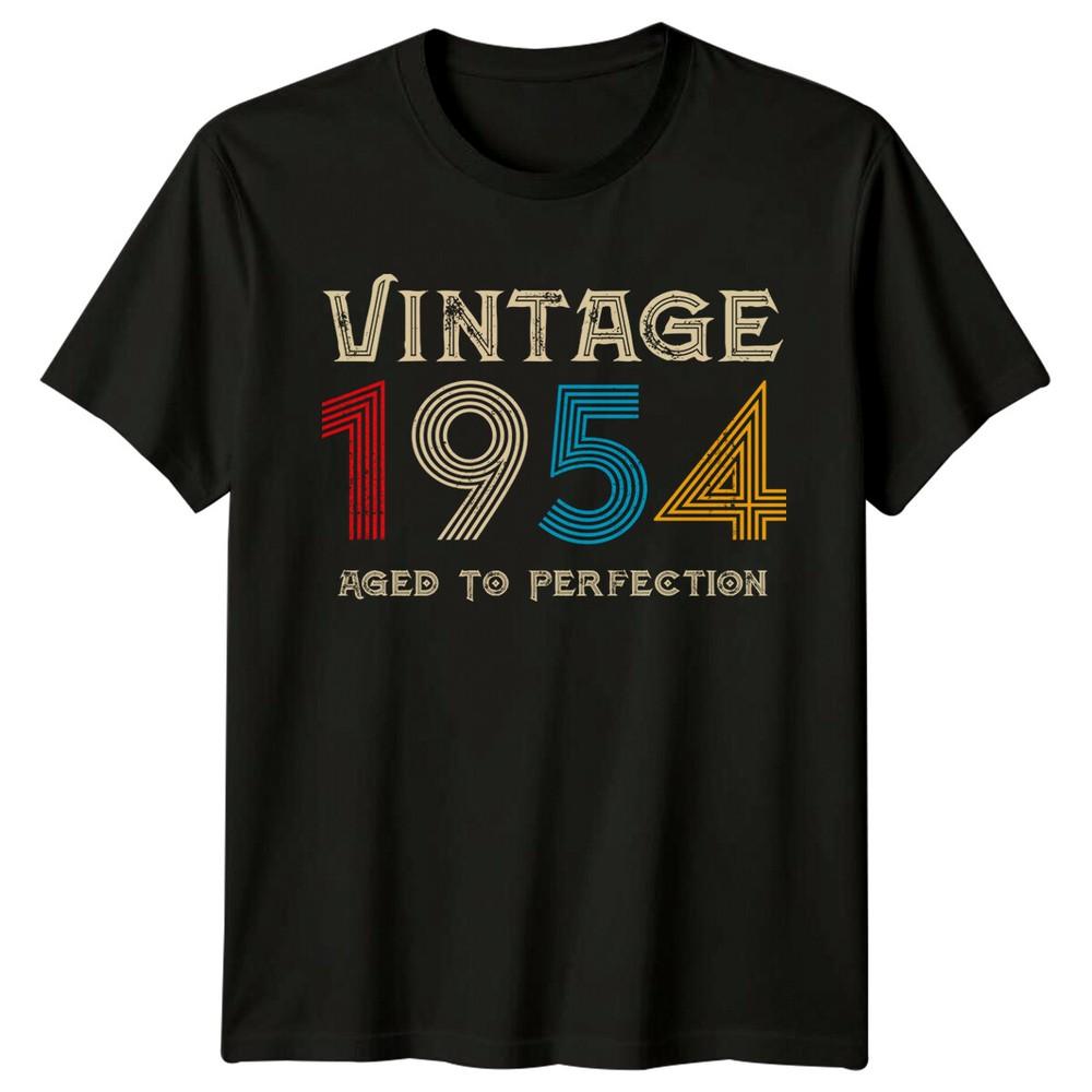 Vintage 1954 Aged To Perfection Unisexs TShirt 72nd Birthday Gift
