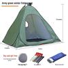 Instant Open Fully Automatic Winter Fishing Tent - No Assembly Needed, Thickened for Warmth and Cold Protection, Ideal for Camping and Ice Fishing.