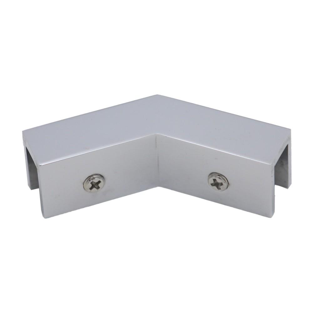 Brass Shower Door Bracket Glass Clamp Holder Wall Mount Bracket Chrome
