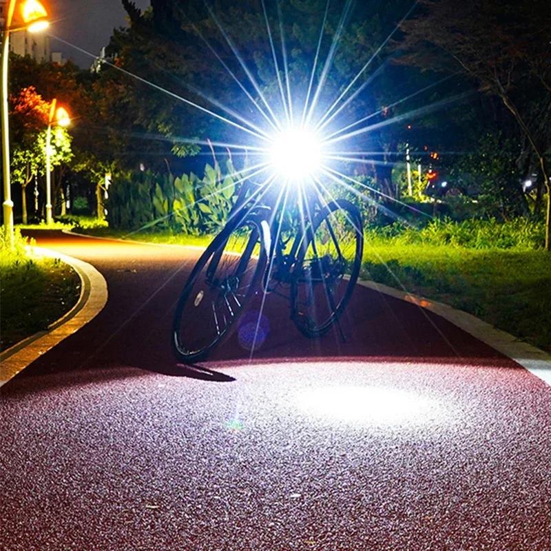 Rowerowe światło przednie tylne Wysoka jasność Reflektor rowerowy Mtb Światło tylne Zestaw świateł LED Lampa ostrzegawcza do jazdy nocnej Części rowerowe