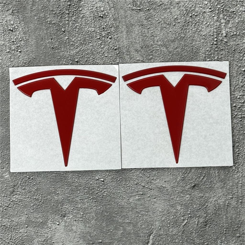 100% Authentic Tesla Model 3/Y Metal Logo Emblem - Front or Rear Trunk Replacement Kit Exterior Decoration Parts Car Accessory