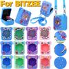 Capa de Silicone com Estampa Animal 3D Capa Protetora à Prova de Choque Manga Protetora Lavável para Brinquedo Interativo Bitzee Pet Digital