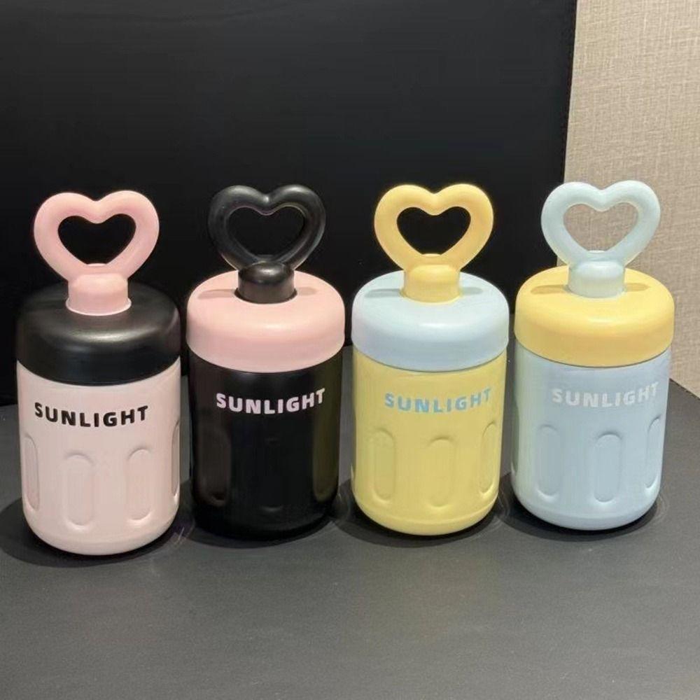 Keep Warm Keep Ice Love Handle Straw Cup Stainless Steel Coffee Mug Insulated Bottle Cup Student