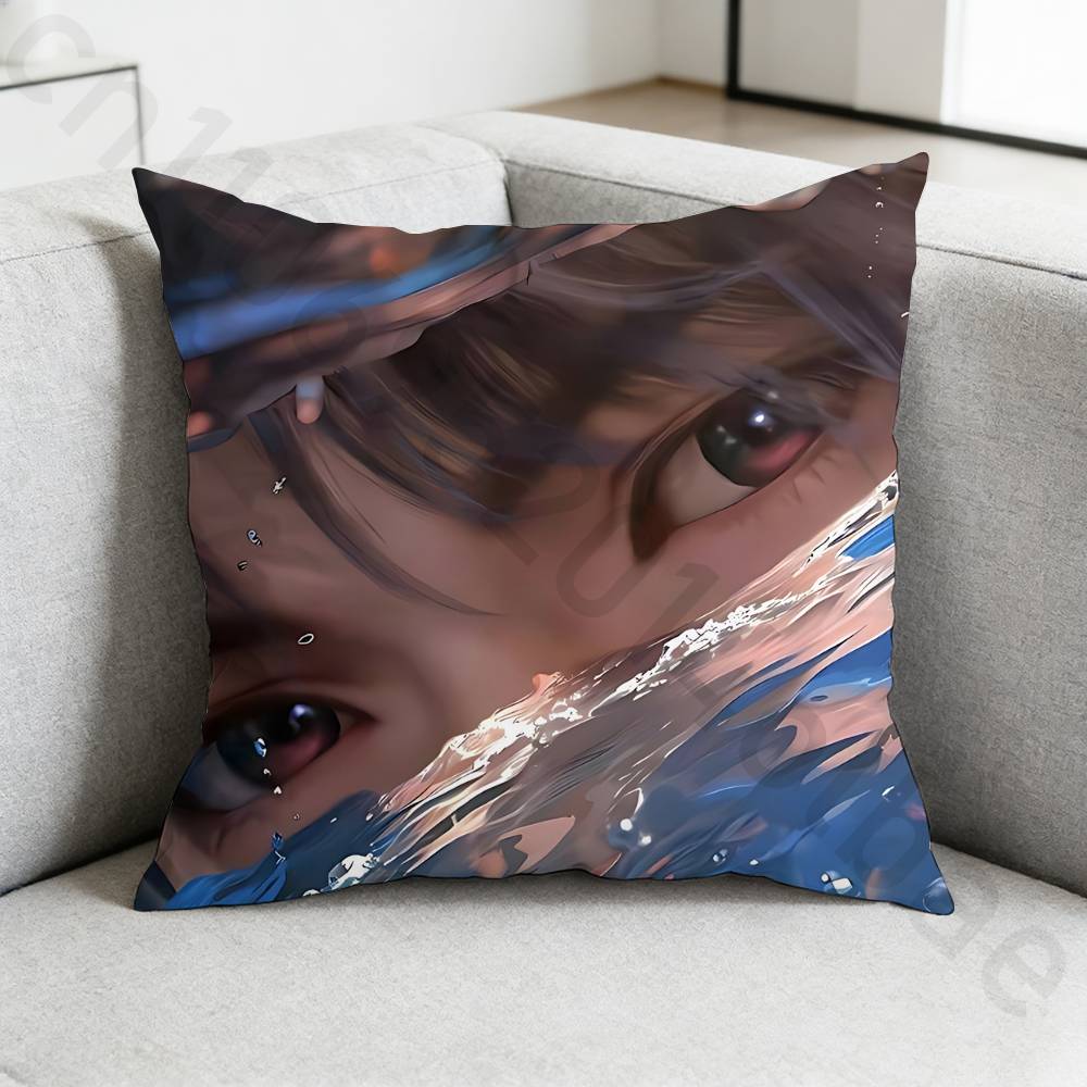 Love and Deep Space Rafayel Pillow Case Square DoubleSided Printing Short Plush Sofa Cushion Cover Bedroom Bedside Pillow