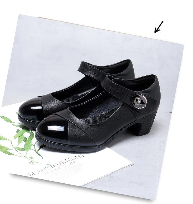 Spring Autumn Pointed Thick Heel Shoes Fashion Comfortable Sexy Casual Banquet Women's