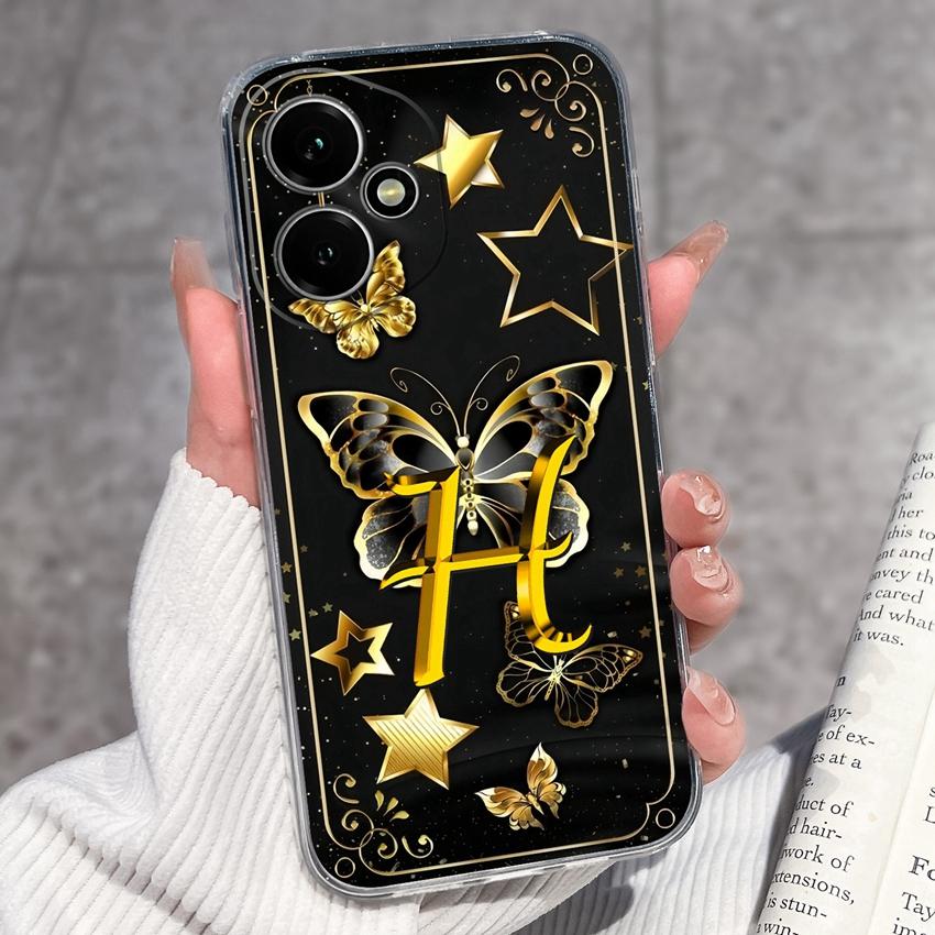 Fashion Letter Butterfly Pattern Phone Case For Honor 400 300 200 Pro Lite Smart 50S 30S 20S 20i 10i Soft Clear Back Cover For Honor Cellphone Casing