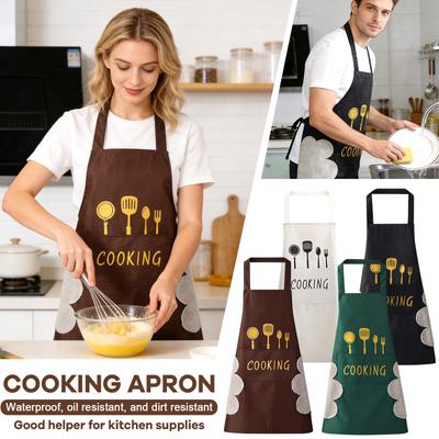 Fashionable, Cute Apron, Dirt Resistant, Household Kitchen Cooking Cover, Men's And Women's Styles
