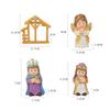 1Set Little People Toddler Toy Nativity Set Kids Pretend Play Set For Christmas Decoration Kids Xmas  Year Gift