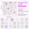 40 Pezzi Quadrati di Tessuto di Cotone per Quilt 9,84 Pollici Fantasie Assortite Lavabili Patchwork Quadrati Pretagliati per Cucito Fai da Te Quilt