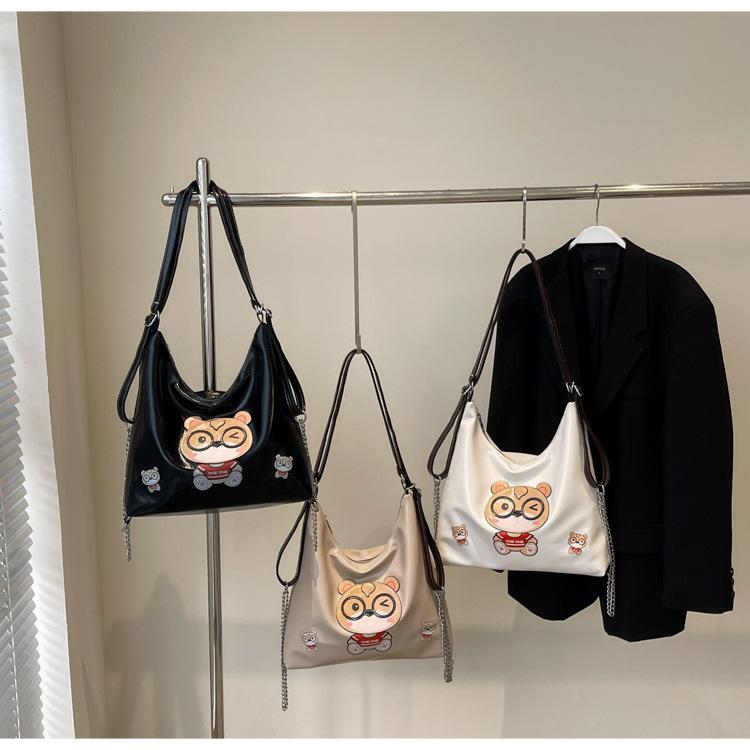 Bags Women's Bags New Bear Cute Bucket Bags Large Capacity Messenger Bags Popular Shoulder Bags