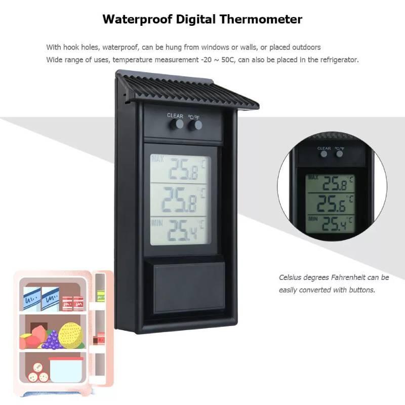 Versatile Indoor And Outdoor Temperature Measurement Thermometer For Home Garden Use
