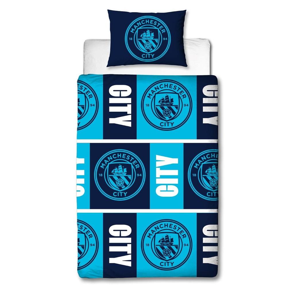Manchester City FC 91 Wendebettwäsche-Set mit Drehverschluss