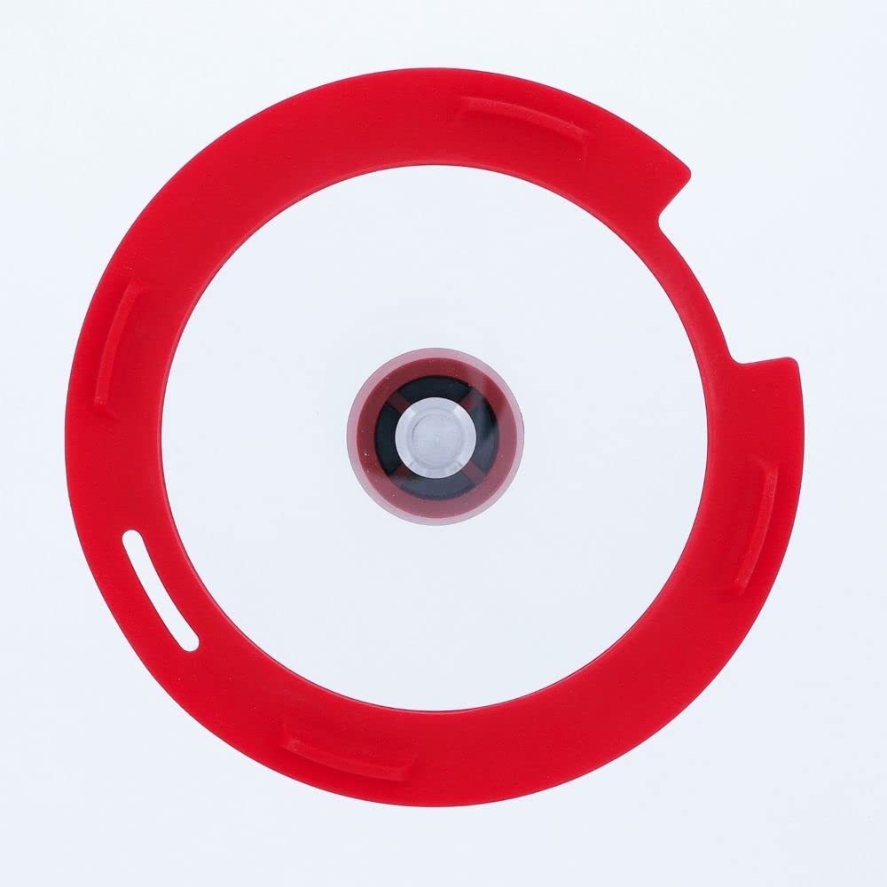 Bestco Pot Glass Lid 18cm Single Item Red IH Compatible Delicious Sine Volt NM-129