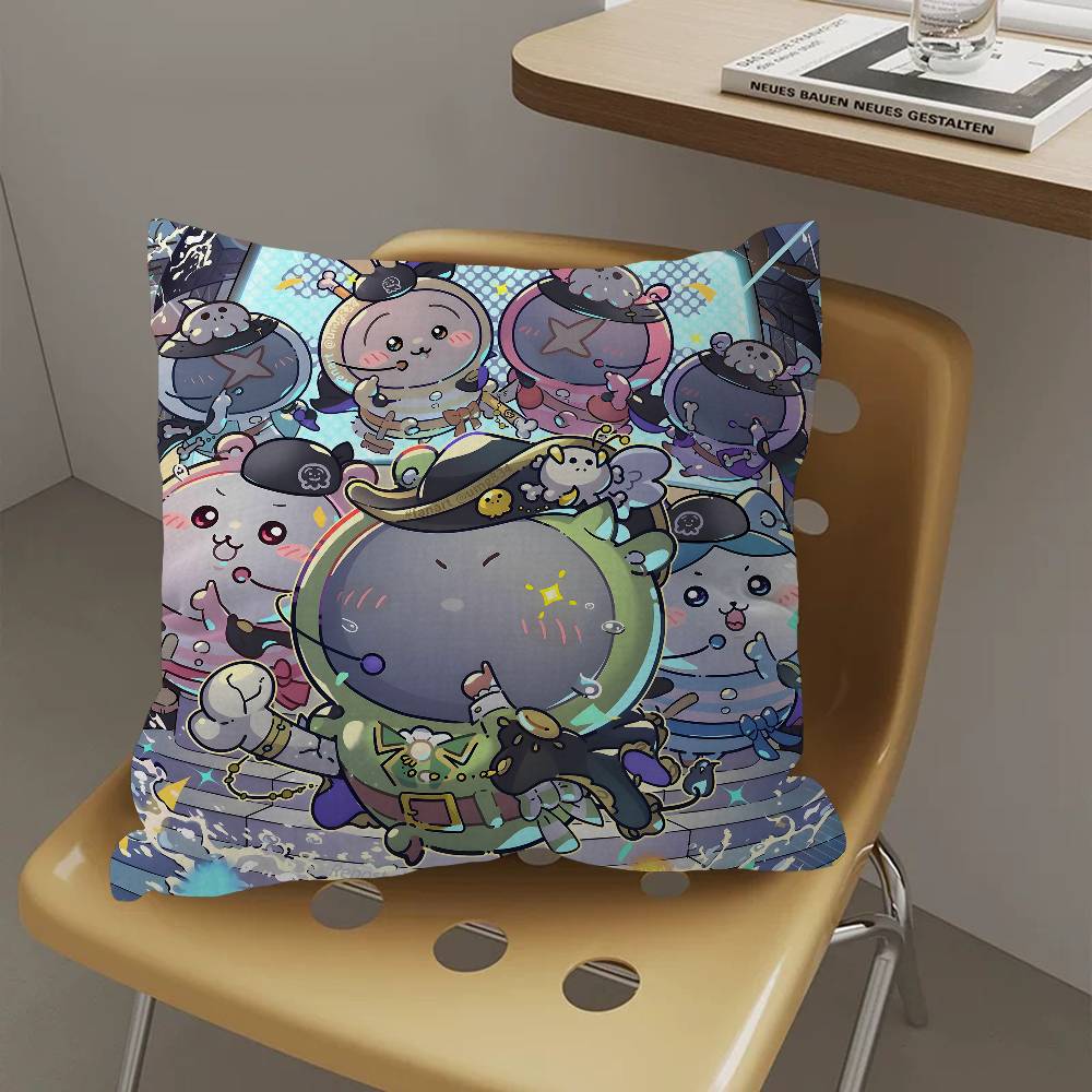 Cartoon Cute Amine Chiikawas Pillow Cushion Cover Pillowcase Living Room Sofa Home Decor