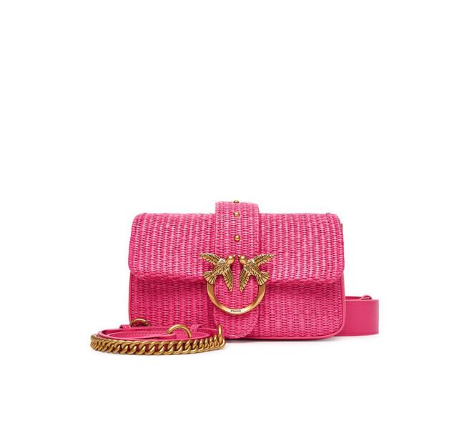

Сумка PINKO Love One Mini Slouchy Fl PE 25 PLTT 104340 A2CF розовый