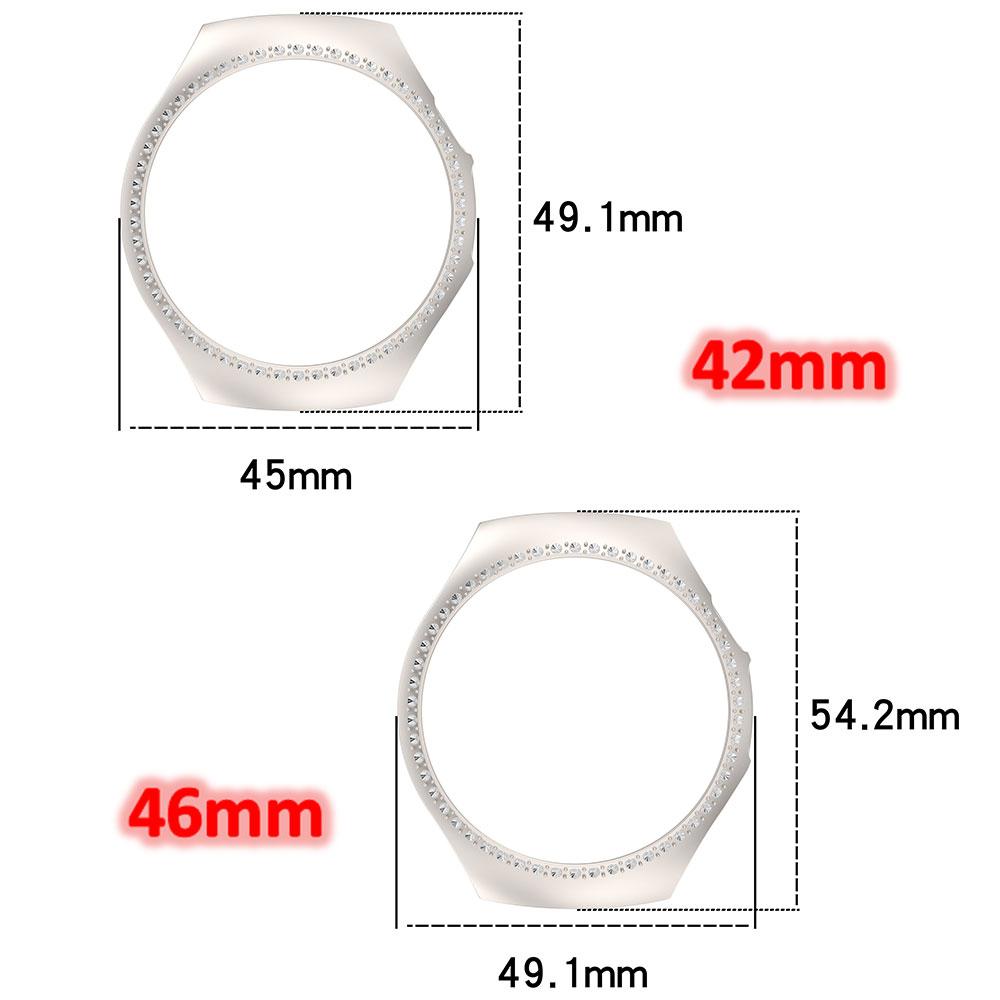 Bling Glass+Cover for Huawei Watch 5 42mm 46mm PC Shell Case for Huawei Watch 5 Bumper Watch Accessories