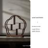 Bamboo Woven Dessert and Pastry Display Plate