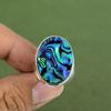 Abalone Shell Ring 925 Sterling Silver Ring Gemstone Jewelry Handmade Dainty Ring Abalone Shell Jewelry Gifts For Her Available In Ring Size