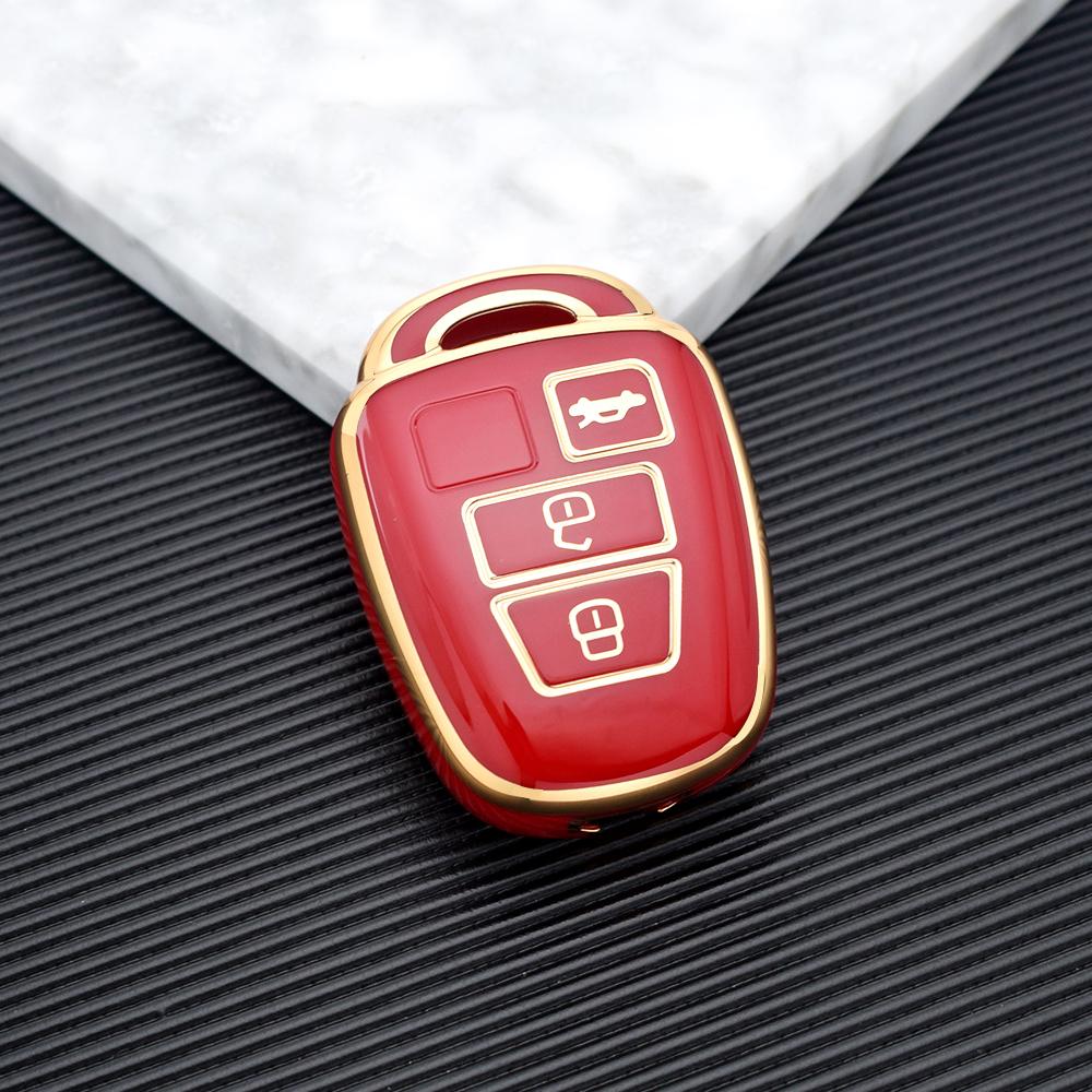 3 Buttons Soft TPU Car Key Case Cover for Toyota Corolla Fielder Vitz Rav4 MK4 Rav 4 Remote Shell Fob Holder Protector