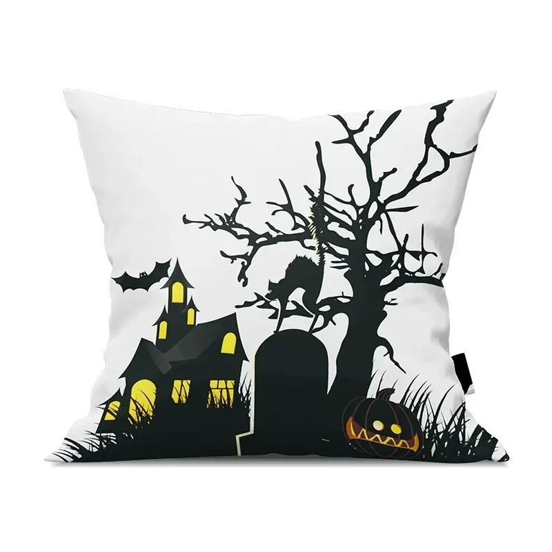 Halloween decorative cushion pumpkin pillow sleeve is suitable for home living room sofa room decoration