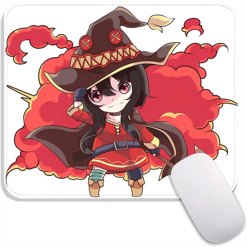 Kono Suba Standard  Anime Mouse Pad Small Gaming Mousepad Gamer Accessories Travel MousePads PC Non-Slip Office Mousemat