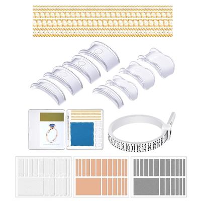 71Pcs Rings Size Adjuster for Loose Rings Rings Size Adjuster Rings Resizer with Polishing Cloth Measuring Tool Invisible