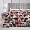 Todoroki Shoto Collage Blankets Velvet Boku No My Hero Academia Ultra-Soft Throw Blanket for Outdoor Travel Bedspread