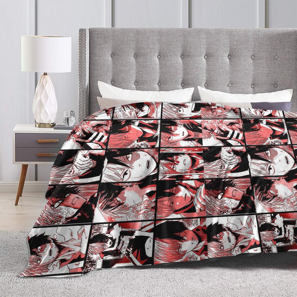 Todoroki Shoto Collage Blankets Velvet Boku No My Hero Academia Ultra-Soft Throw Blanket for Outdoor Travel Bedspread