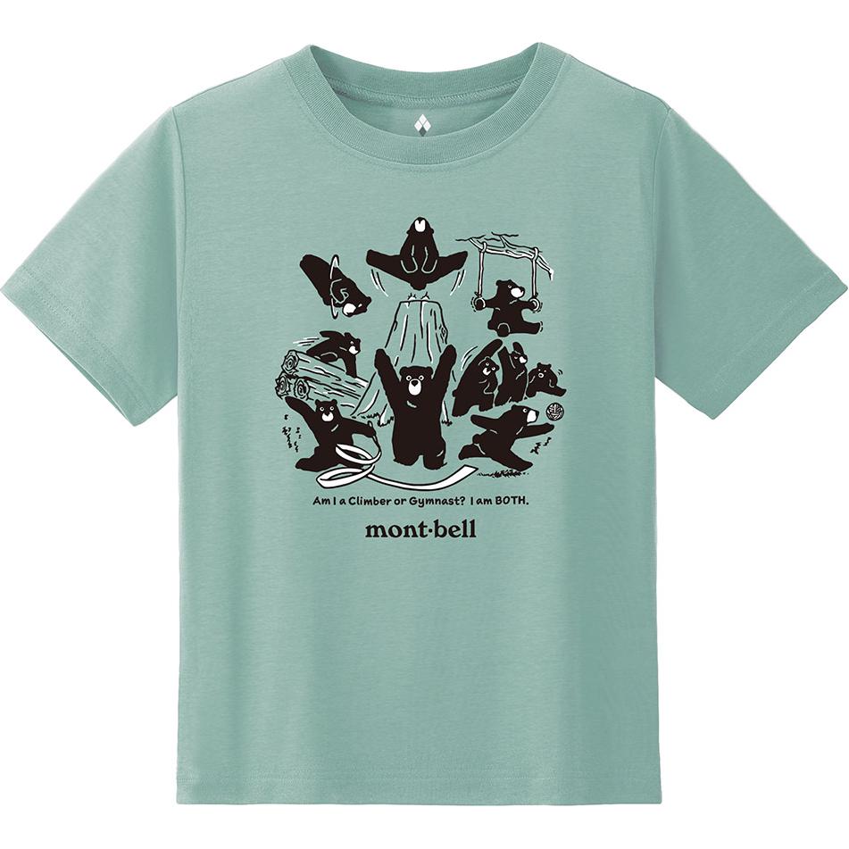 MONTBELL T Shirt Kids Printed Straight Crew Neck Short Sleeve Kids