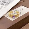 Medieval Personalized Retro Enamel Dripping Oil Inlaid Zir*****Pening Ring Niche Light Luxury High-End Ring Woman