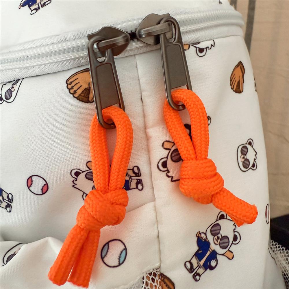 Cute Cartoon Print Nylon Backpack for Women Casual Daypack Travel School Bag with Multi Pockets