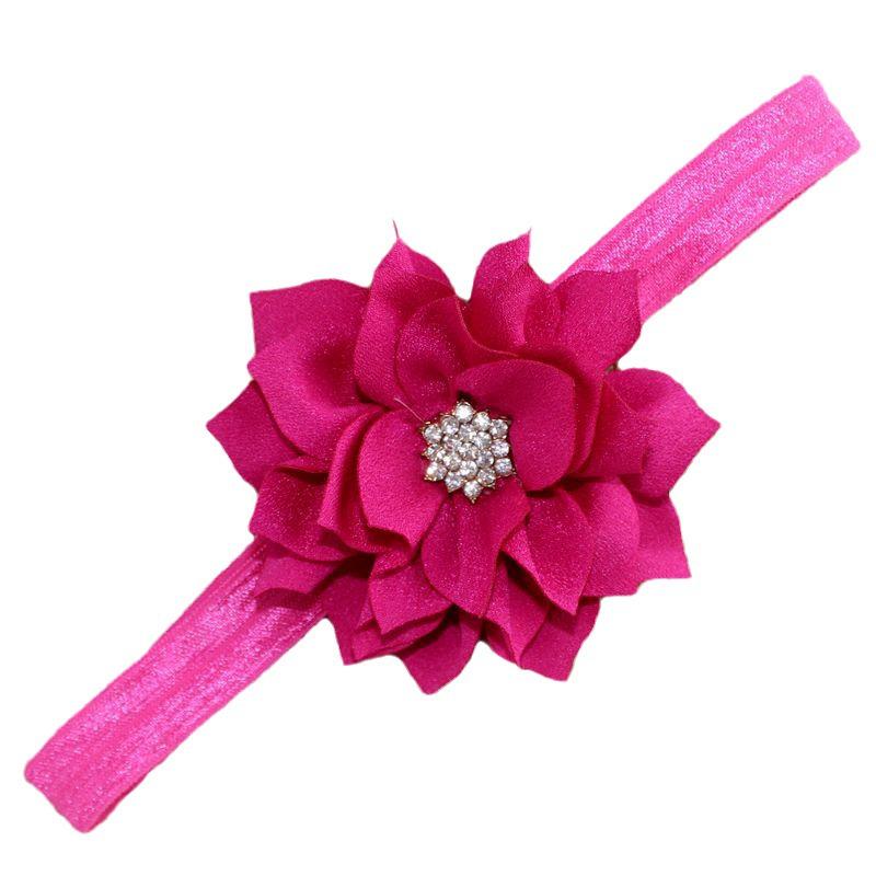 European & American Baby Rhinestone Lotus Headband – 13 Colors