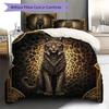 Leopard-print animal Pattern Bedding Quilt Set Quilt Cover Pillowcase Home Decoration Birthday Gift (1 * duvet cover + 2 * pillowcase, without core)