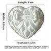 Silk Texture Heart-shaped Jewelry Box Small Size Storage Tray  Vanity Table