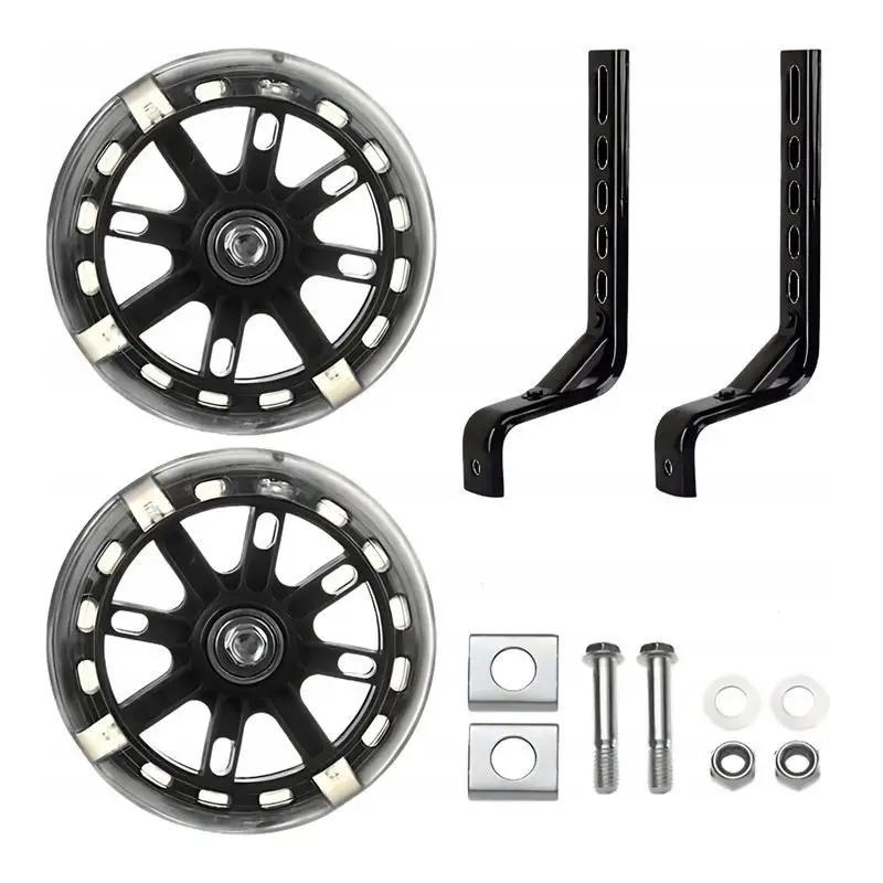 Postranní kolečka pro dětská kola, LED RGB, barevná kola na kolo, svítící