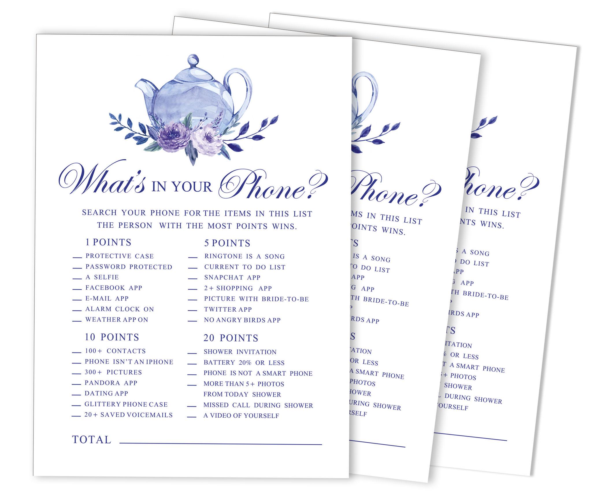 

Inkdotpot 50A Квіткове чаюванняA BingoA GameA CardsA For Bridal Wedding Show Girl Girls Party Масовий порожній квадрат Заповнити подарунок 5 x 7 Inches білий