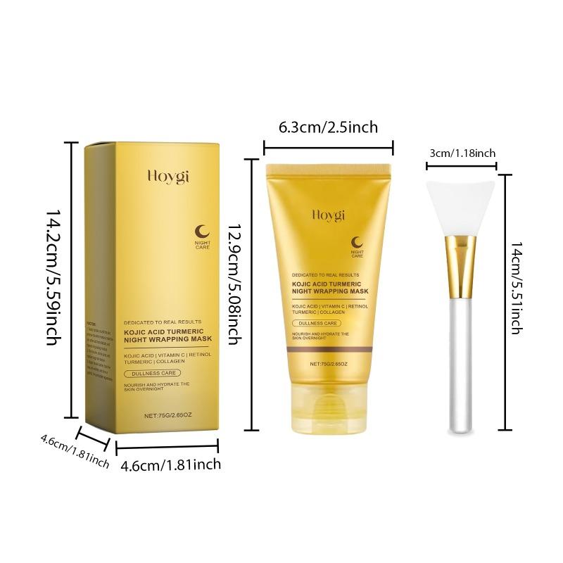 Turmeric Collagen Tearing Mask Gently Cleanses, Moisturizes, Moisturizes and Gently Careens Facial Skin