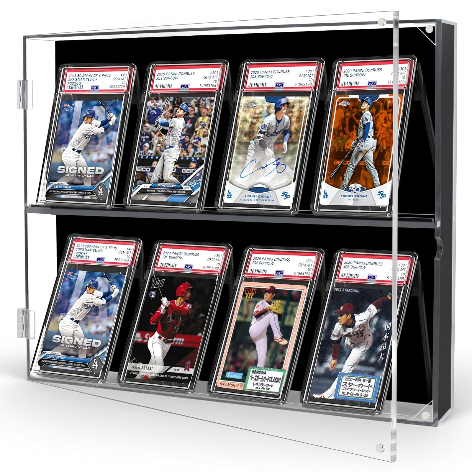Saeda Card Display Trading Card Baseball Card Wall Card UV Acrylic Card Storage Magnetic Trading Card Transparent Display Case, Case, Mount, Loader,