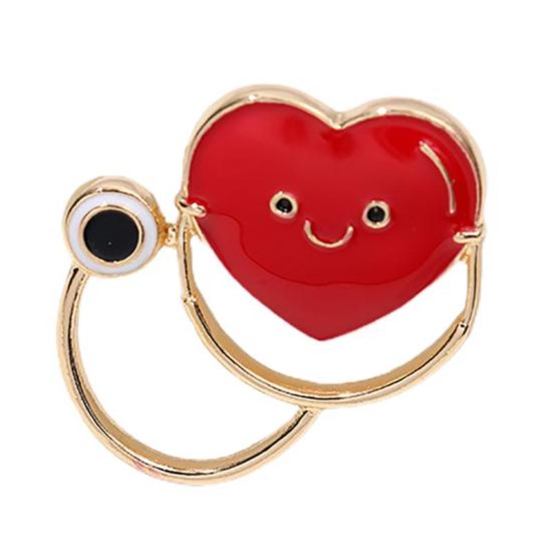 Exquisita Broche de Solapa con Patrón de Estetoscopio de Doctora y Enfermera Pin de Solapa Ropa