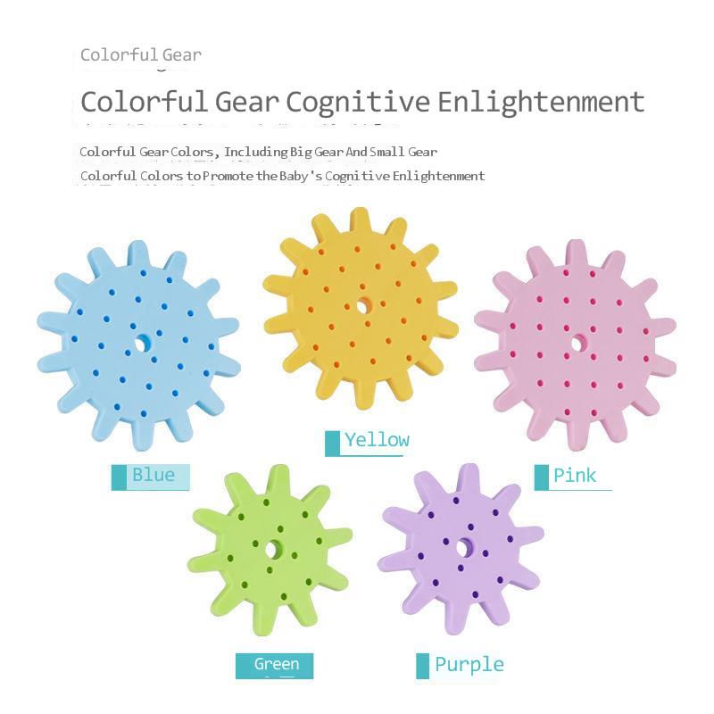 83 PCS Electric Gears 3D Model Building Kits Plastic Brick Blocks Educational Toys For Kids Children Christmas Gifts Toy