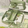Ins style large-capacity pen bag, new makeup bag, pencil stationery storage box, stationery pen bag