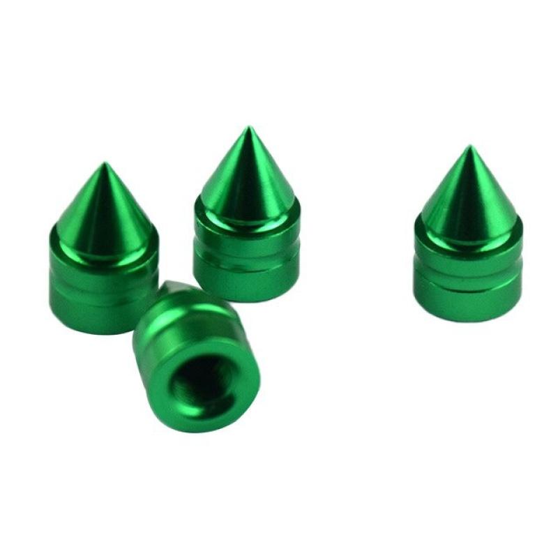 4 Stück Autoreifen-Ventilschaftkappen Spike Bolt-in Aluminium Diebstahlsichere Ventilkappen Fahrrad-Rad-Reifenventile Motorrad-Reifenschaft-Luftkappe
