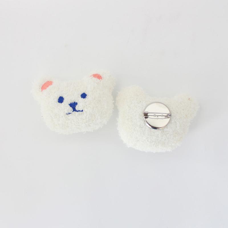 Niedliche Cartoon-Plüschbär-Brosche für Mädchen, Kleidung, Abzeichen, Pins, Rucksäcke, Anhänger